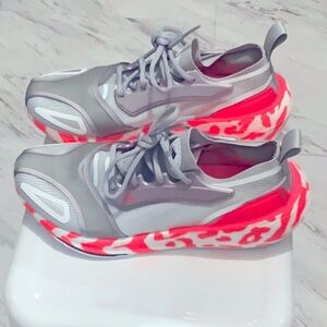 Stella McCartney Gray and Pink Athletic Sneakers